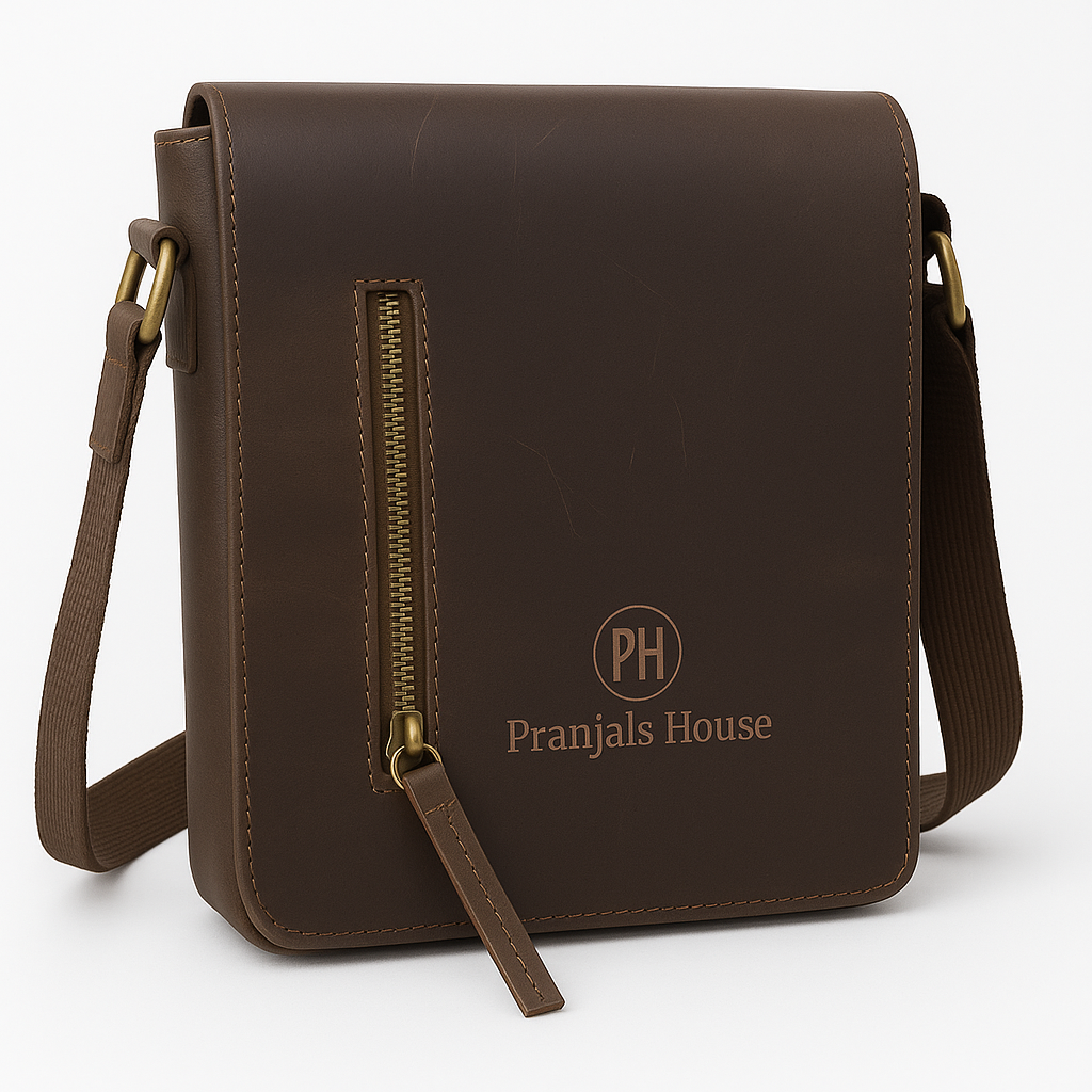 Leather Unisex sling Bag Travel & Casual for Men Women